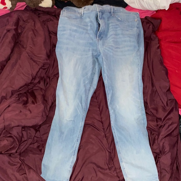 Denim Jeans High rise Cropped Legging - Picture 1 of 8